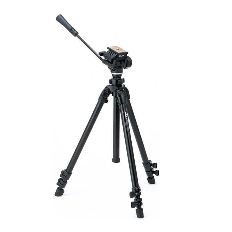 Slik 504 QF II Video Tripod with 3-Way Pan Head